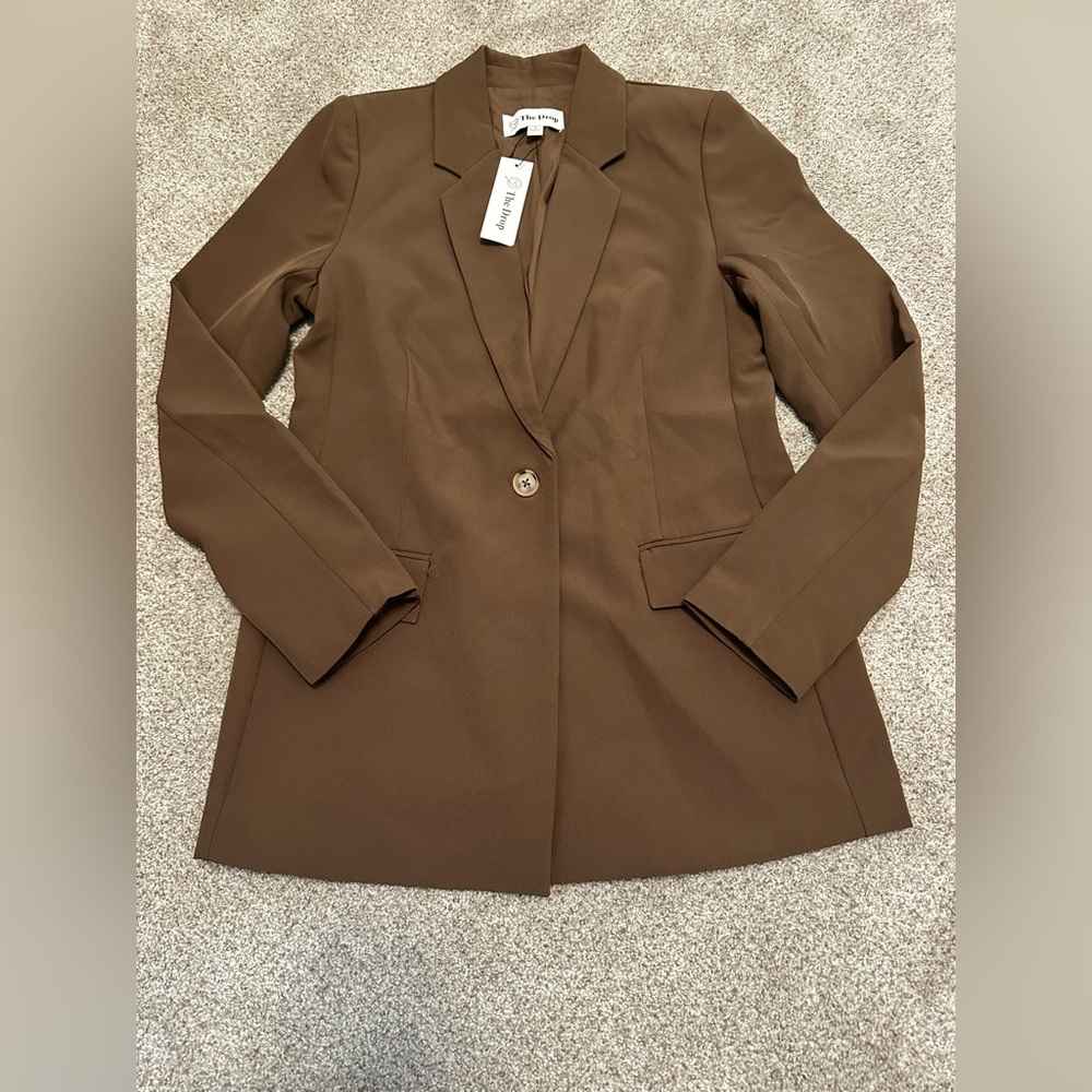 a‎ new day Classic Brown Blazer